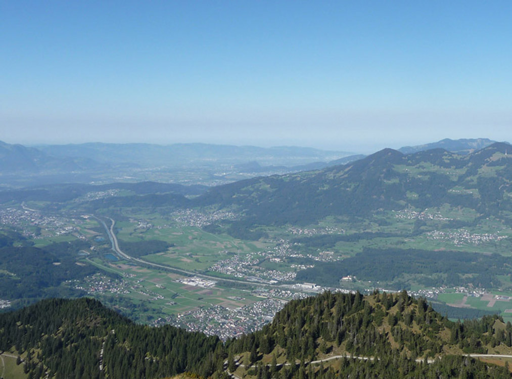 Blick auf Rheintal